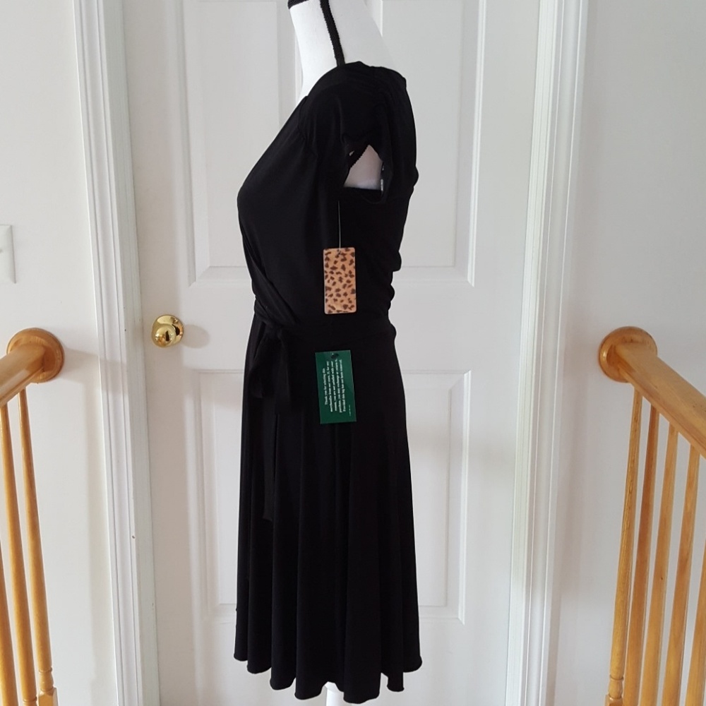 29:11  - XOXO Collection Vintage Black Wrap Dress - Picture 2 of 8